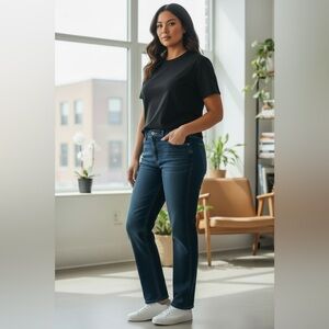 Lee Jeans Strauss Mid-rise Straight Women’s Denim Size 16